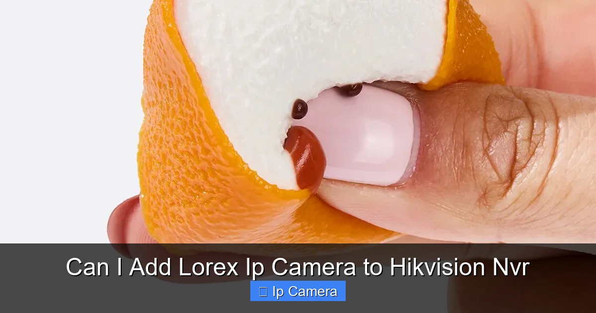 Can I Add Lorex Ip Camera to Hikvision Nvr