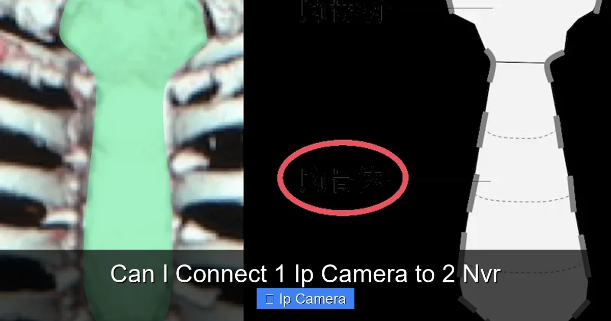 Can I Connect 1 Ip Camera to 2 Nvr