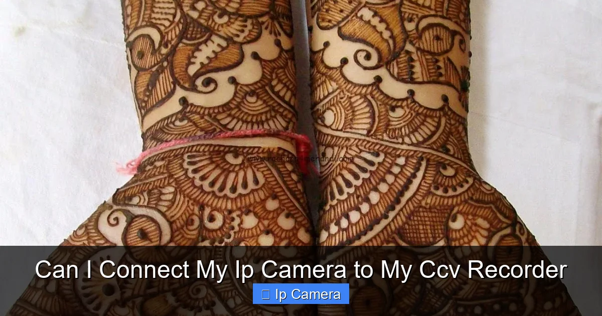 Can I Connect My Ip Camera to My Ccv Recorder
