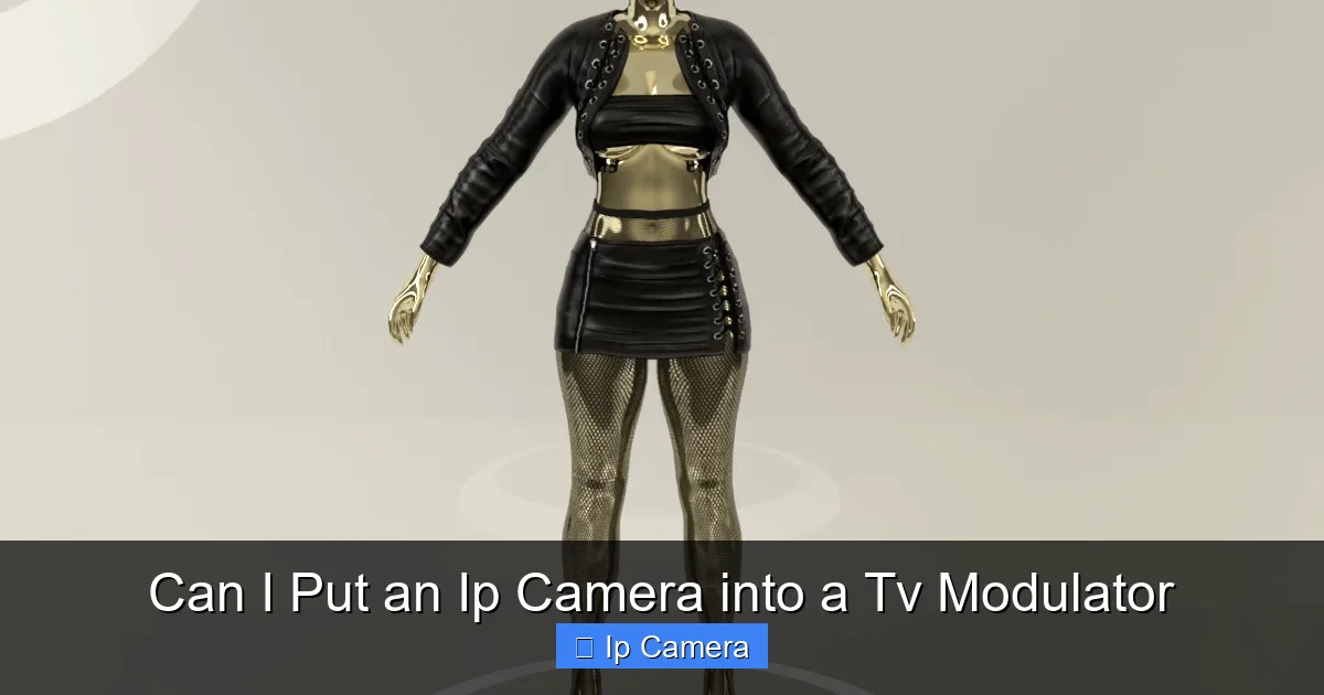 Can I Put an Ip Camera into a Tv Modulator