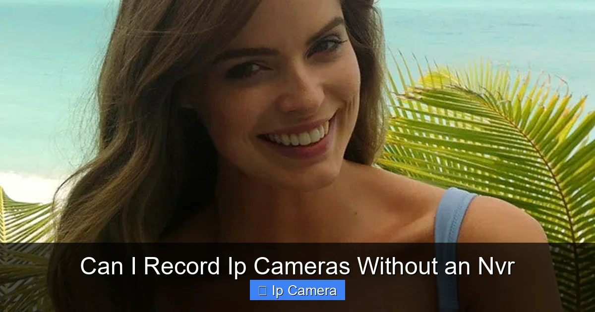 Can I Record Ip Cameras Without an Nvr