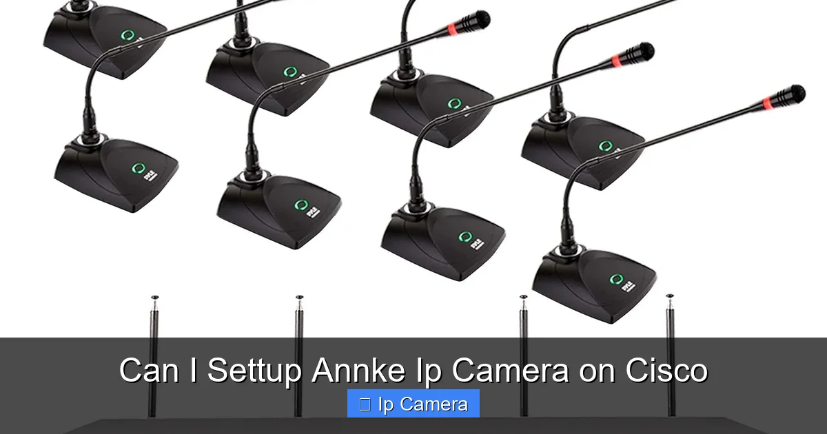 Can I Settup Annke Ip Camera on Cisco