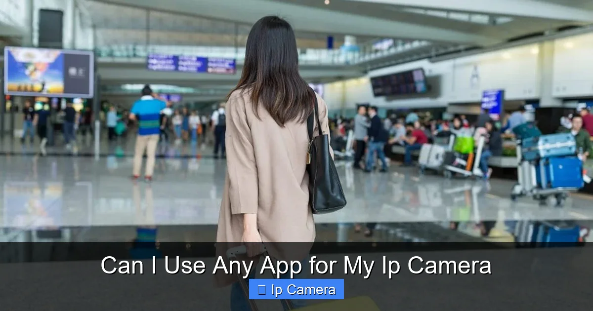 Can I Use Any App for My Ip Camera