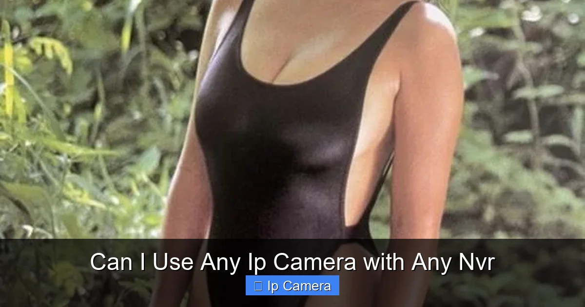 Can I Use Any Ip Camera with Any Nvr