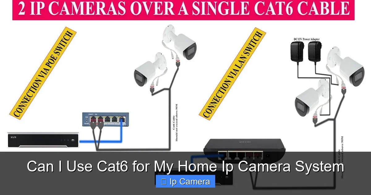 Can I Use Cat6 for My Home Ip Camera System