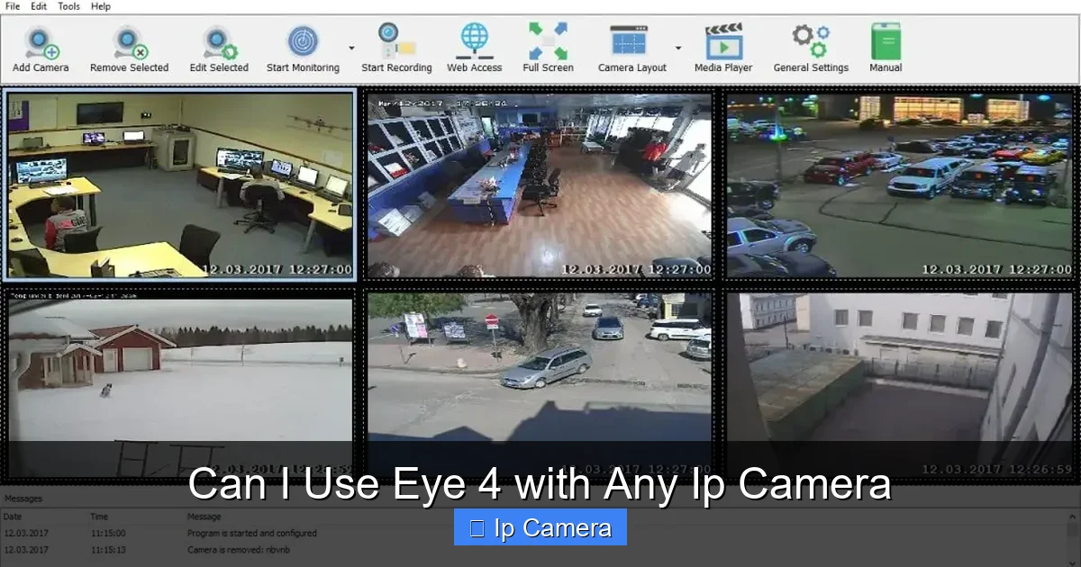 Can I Use Eye 4 with Any Ip Camera