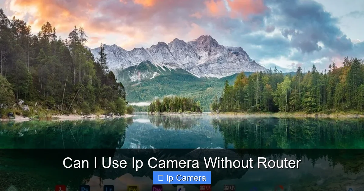 Can I Use Ip Camera Without Router