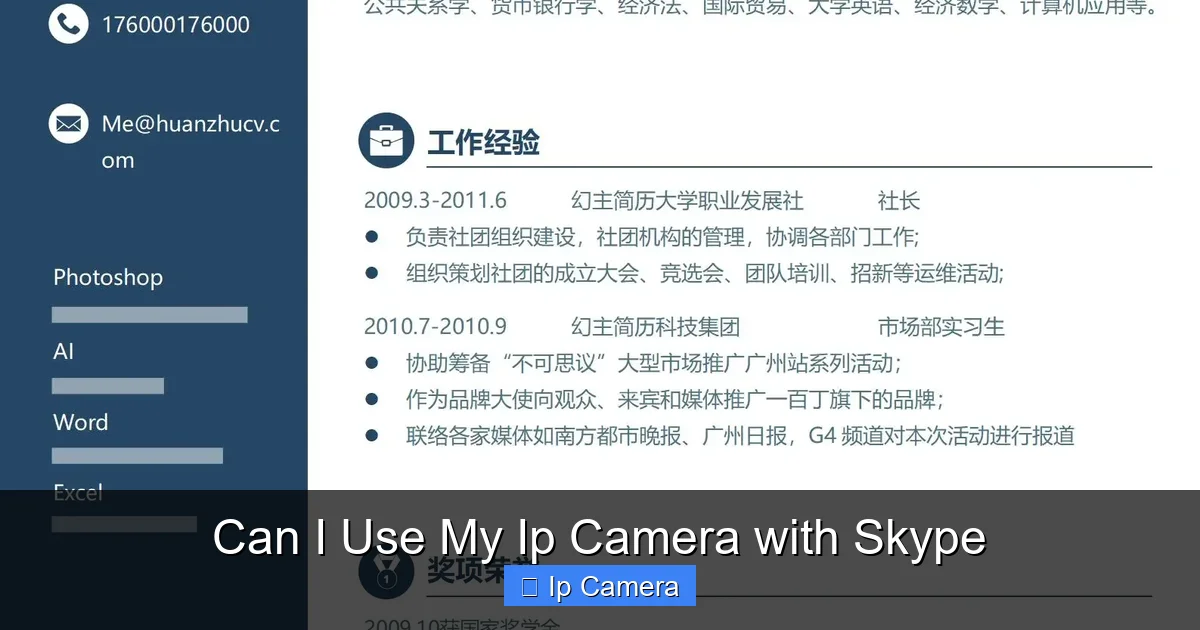 Can I Use My Ip Camera with Skype