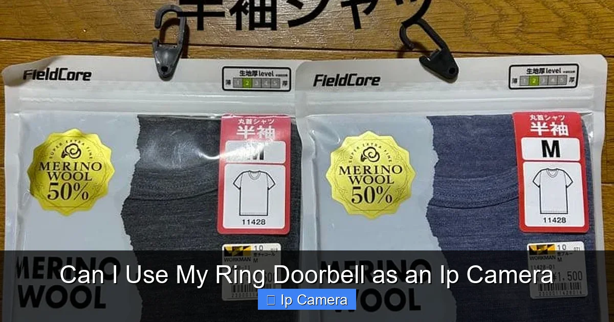 Can I Use My Ring Doorbell as an Ip Camera