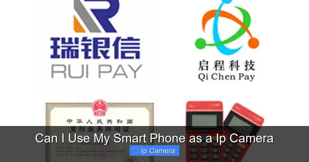Can I Use My Smart Phone as a Ip Camera