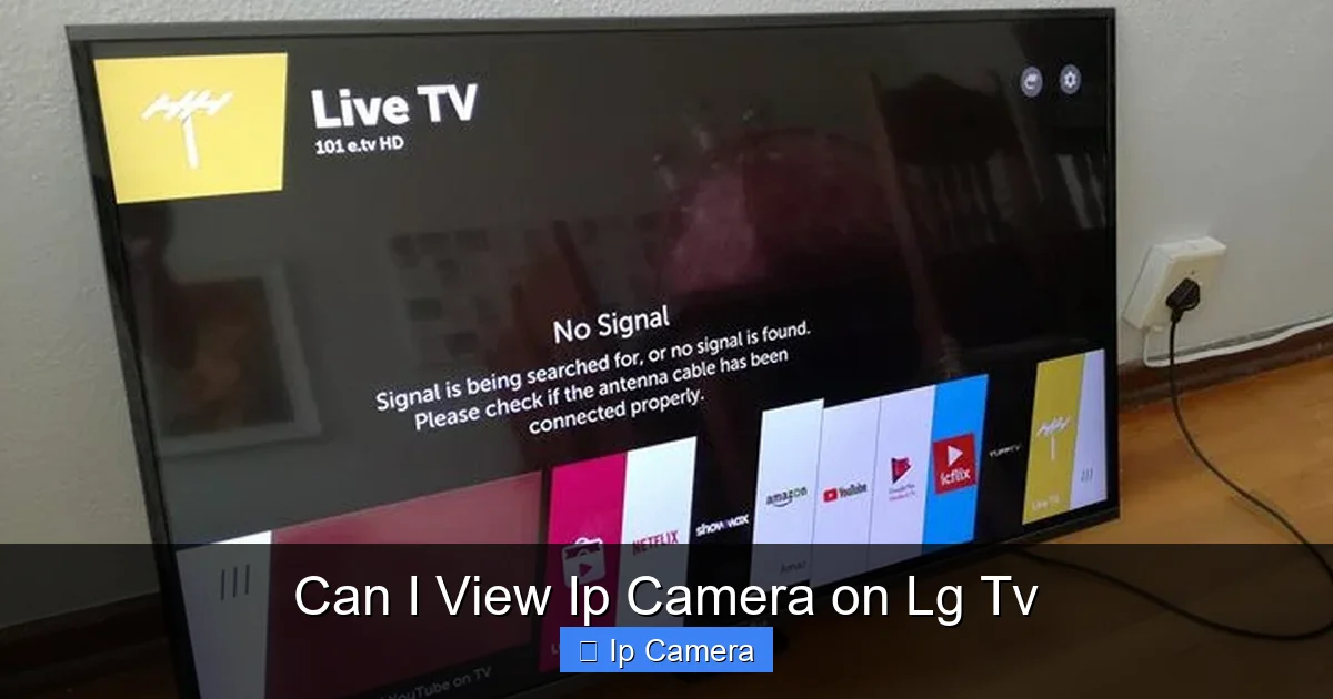 Can I View Ip Camera on Lg Tv