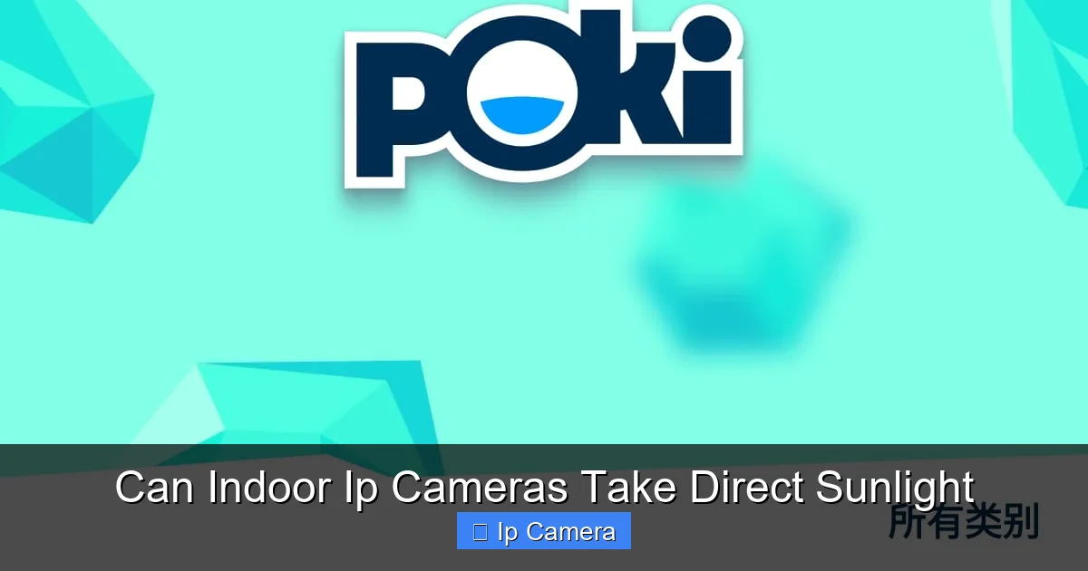 Can Indoor Ip Cameras Take Direct Sunlight