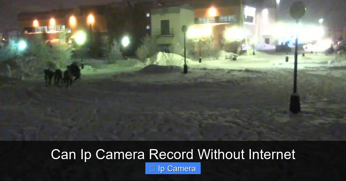 Can Ip Camera Record Without Internet