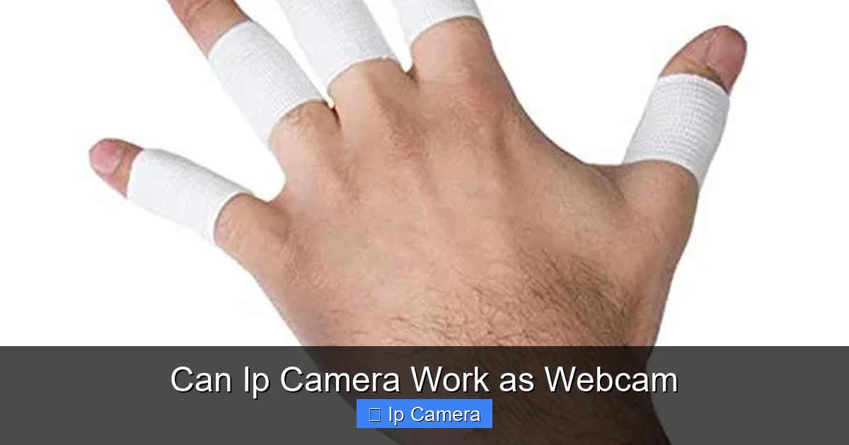 Can Ip Camera Work as Webcam
