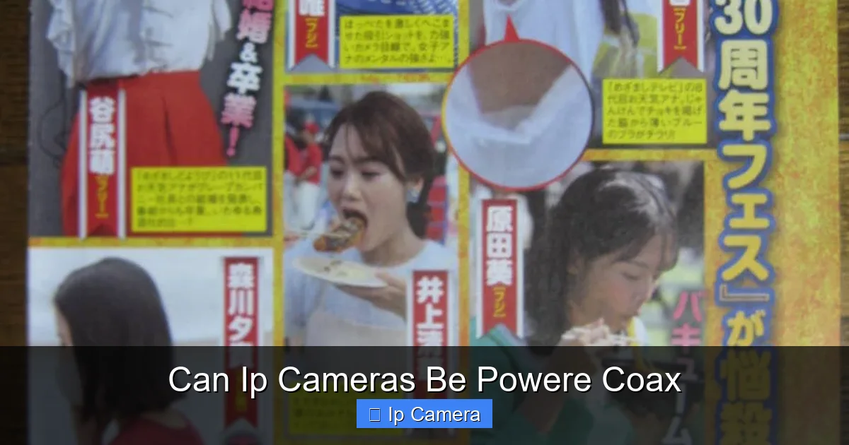 Can Ip Cameras Be Powere Coax