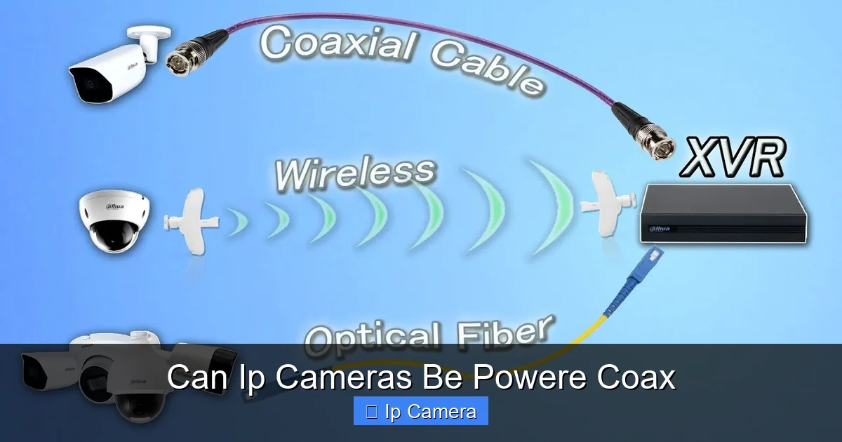 Can Ip Cameras Be Powere Coax