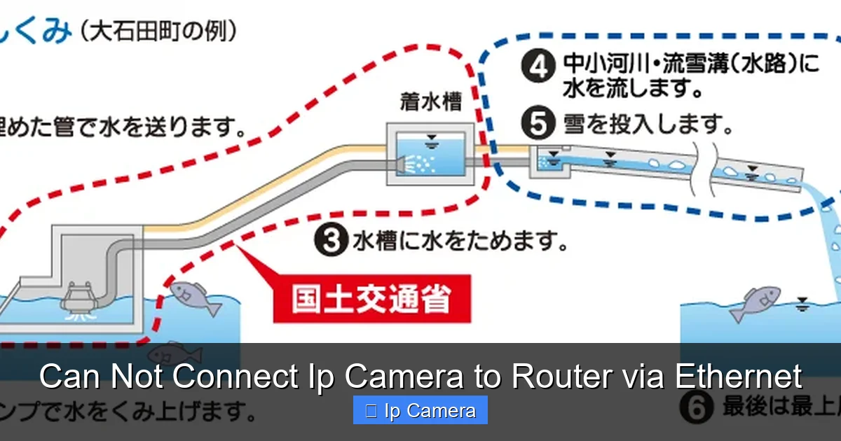 Can Not Connect Ip Camera to Router via Ethernet