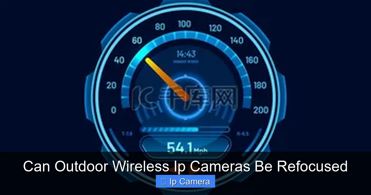 Can Outdoor Wireless Ip Cameras Be Refocused