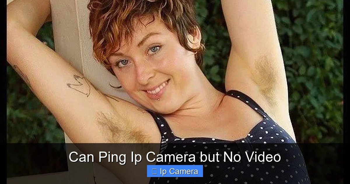 Can Ping Ip Camera but No Video