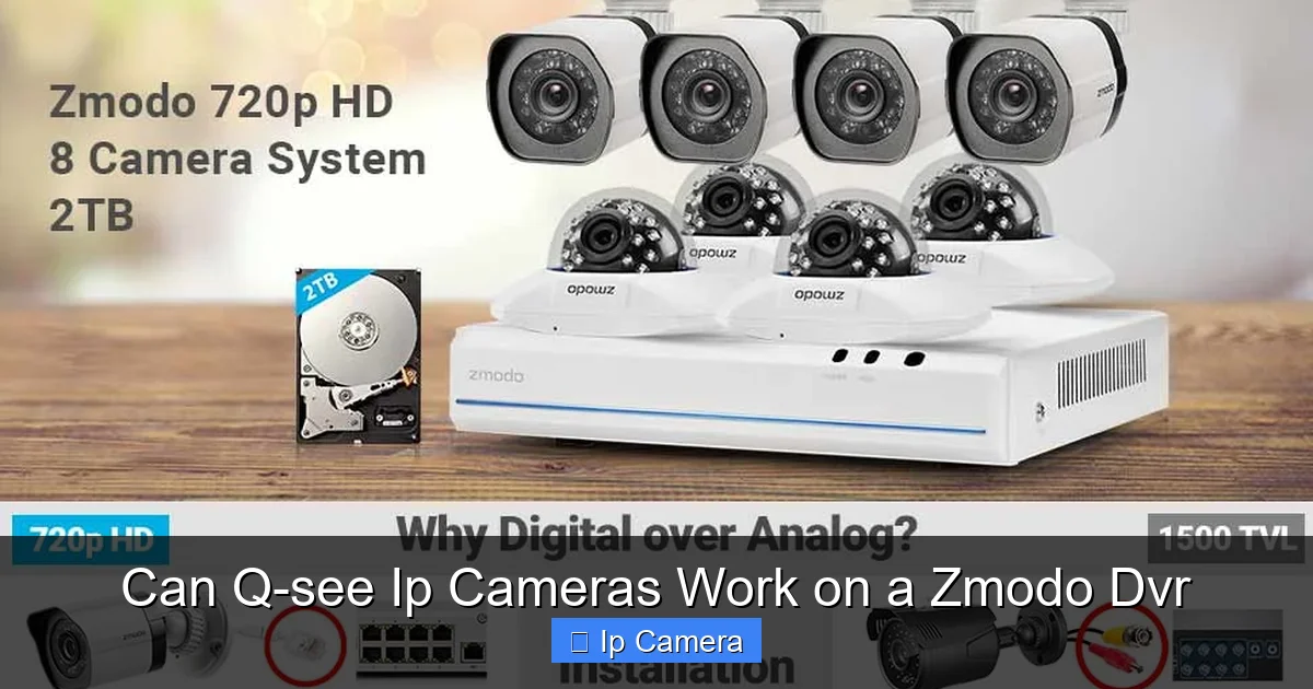 Can Q-see Ip Cameras Work on a Zmodo Dvr