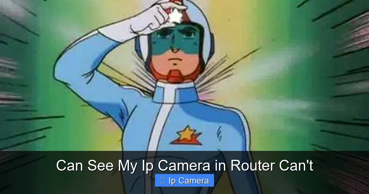 Can See My Ip Camera in Router Can't