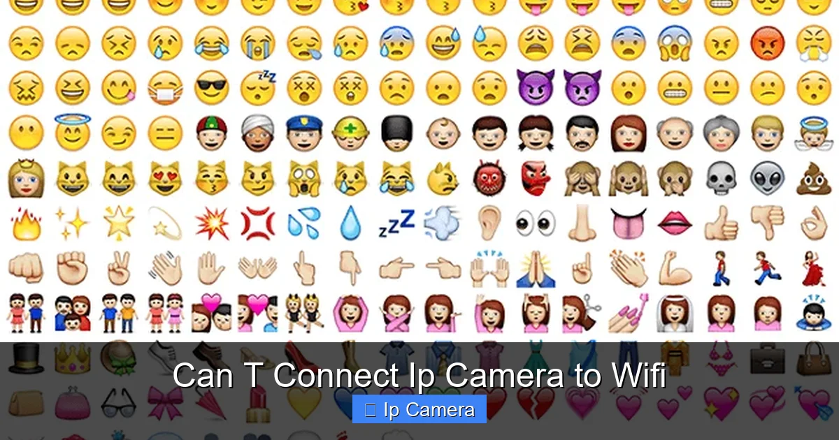 Can T Connect Ip Camera to Wifi