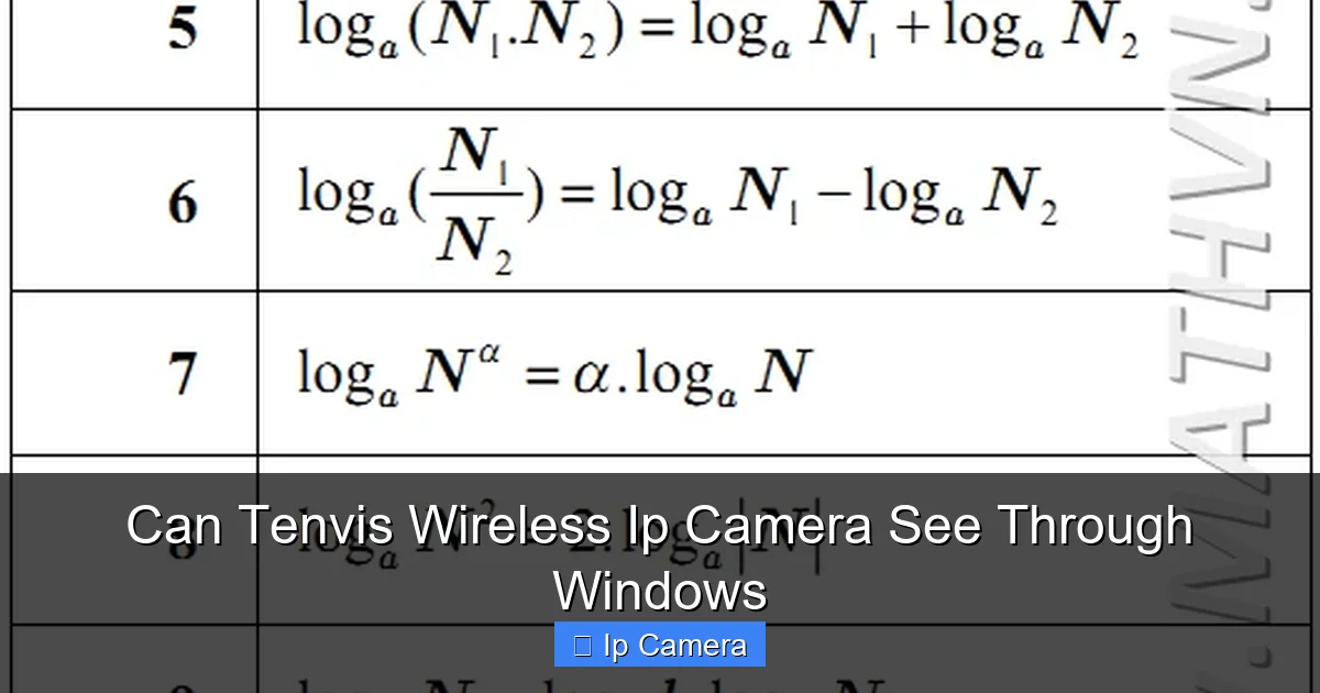 Can Tenvis Wireless Ip Camera See Through Windows