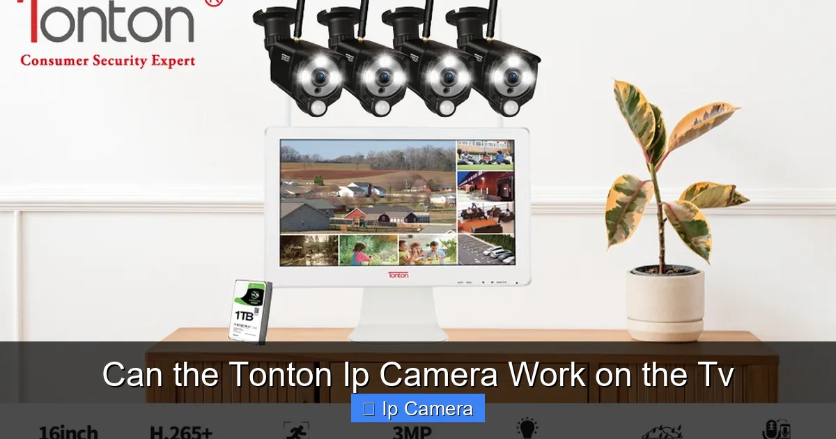 Can the Tonton Ip Camera Work on the Tv