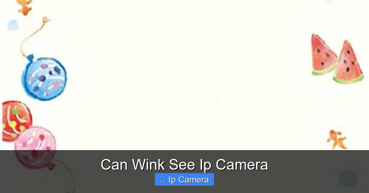 Can Wink See Ip Camera