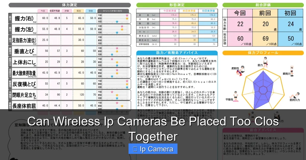 Can Wireless Ip Cameras Be Placed Too Clos Together