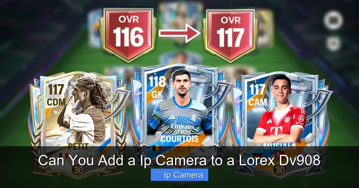 Can You Add a Ip Camera to a Lorex Dv908
