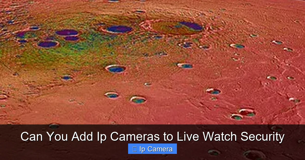 Can You Add Ip Cameras to Live Watch Security
