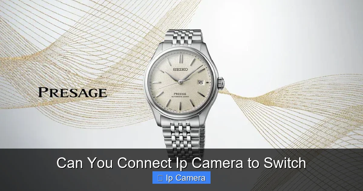 Can You Connect Ip Camera to Switch