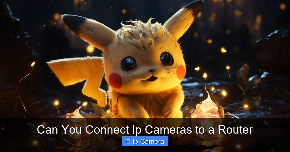 Can You Connect Ip Cameras to a Router