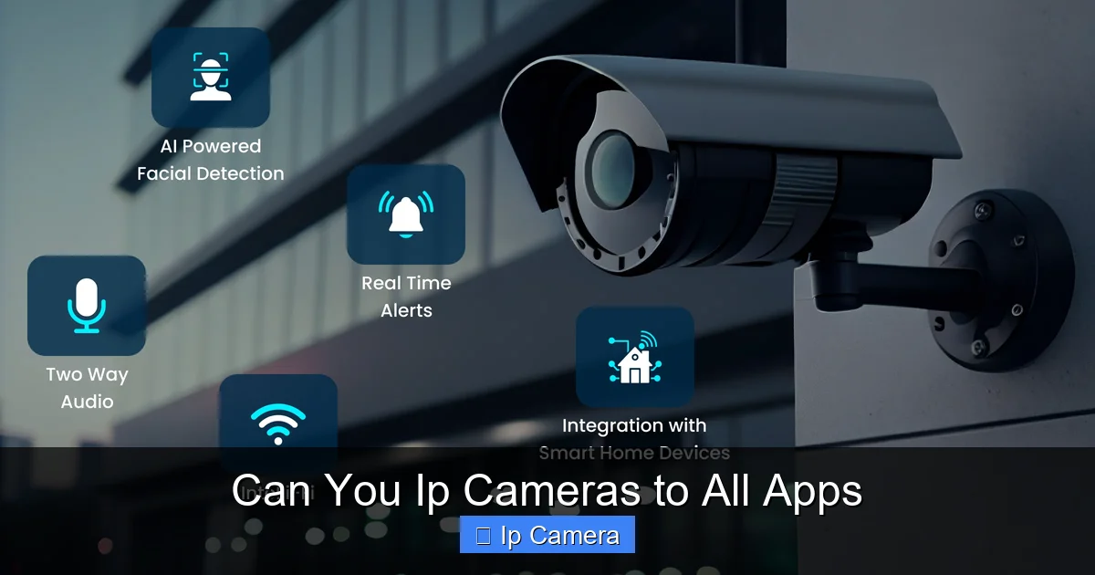 Can You Ip Cameras to All Apps