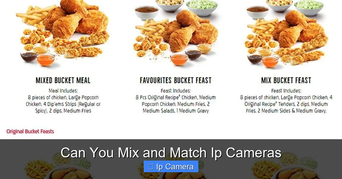 Can You Mix and Match Ip Cameras