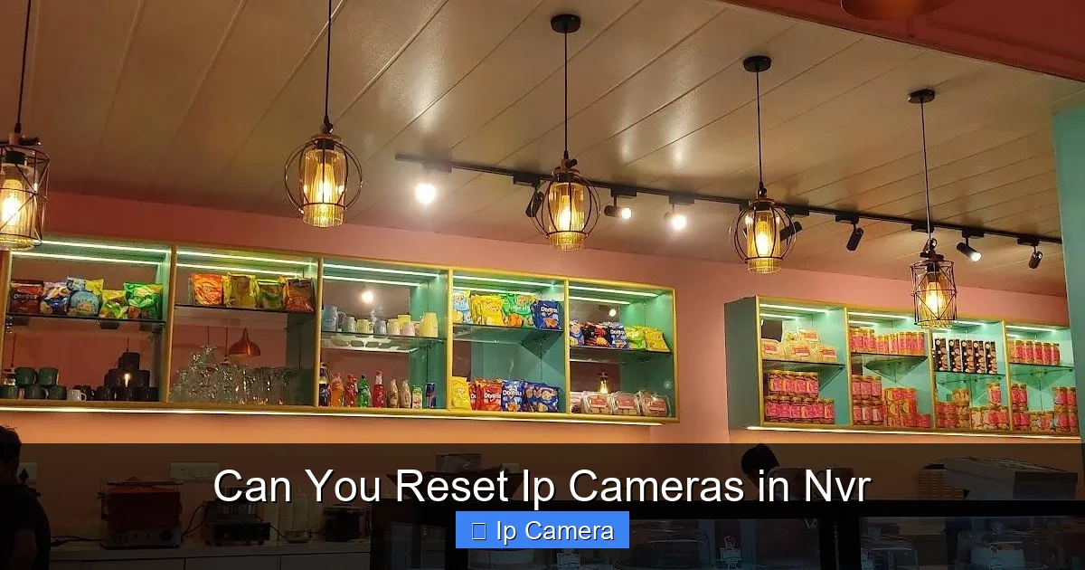 Can You Reset Ip Cameras in Nvr