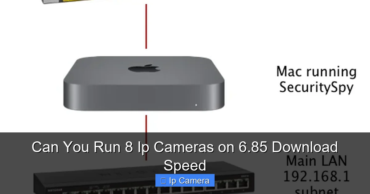Can You Run 8 Ip Cameras on 6.85 Download Speed
