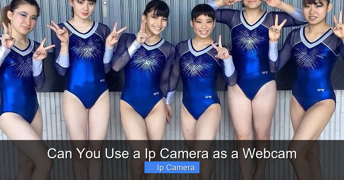 Can You Use a Ip Camera as a Webcam