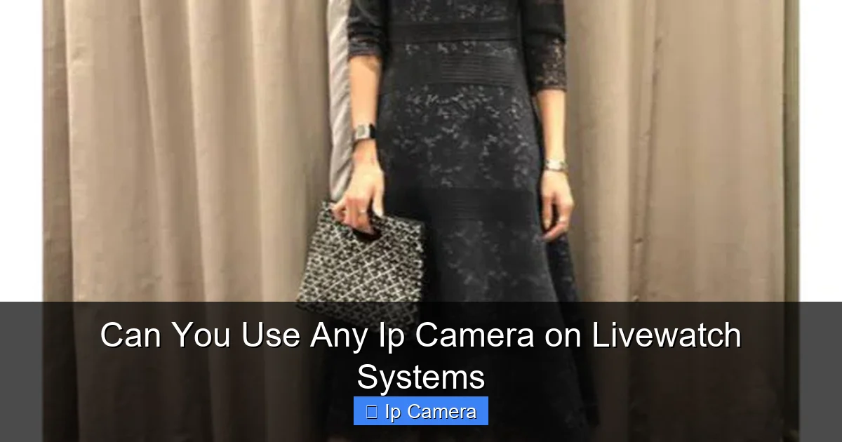 Can You Use Any Ip Camera on Livewatch Systems