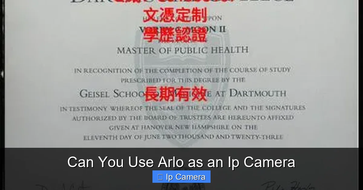 Can You Use Arlo as an Ip Camera