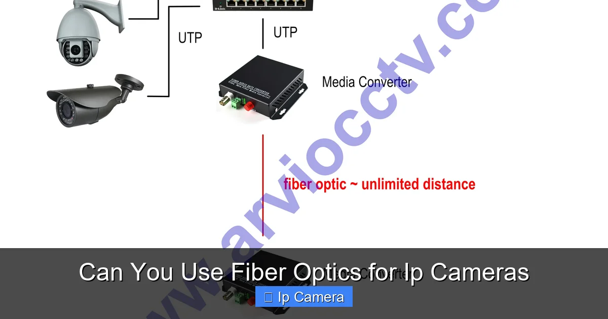 Can You Use Fiber Optics for Ip Cameras