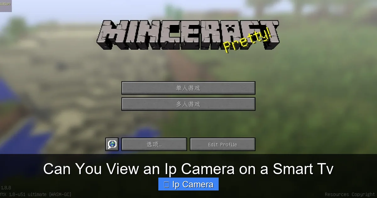 Can You View an Ip Camera on a Smart Tv