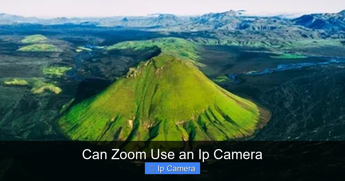 Can Zoom Use an Ip Camera