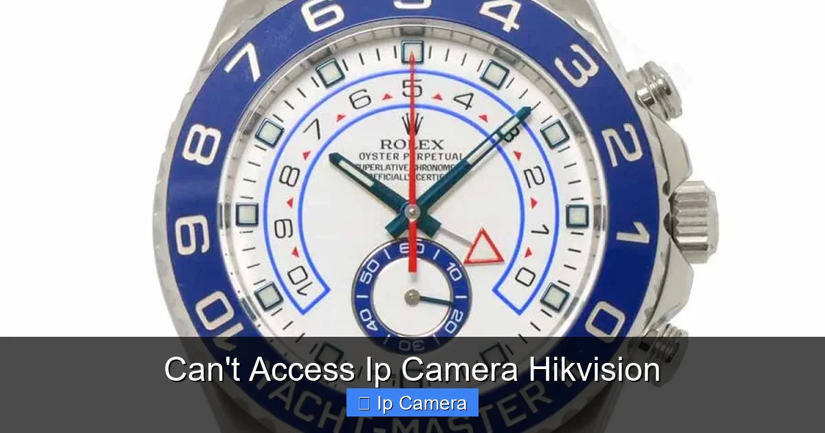 Can't Access Ip Camera Hikvision