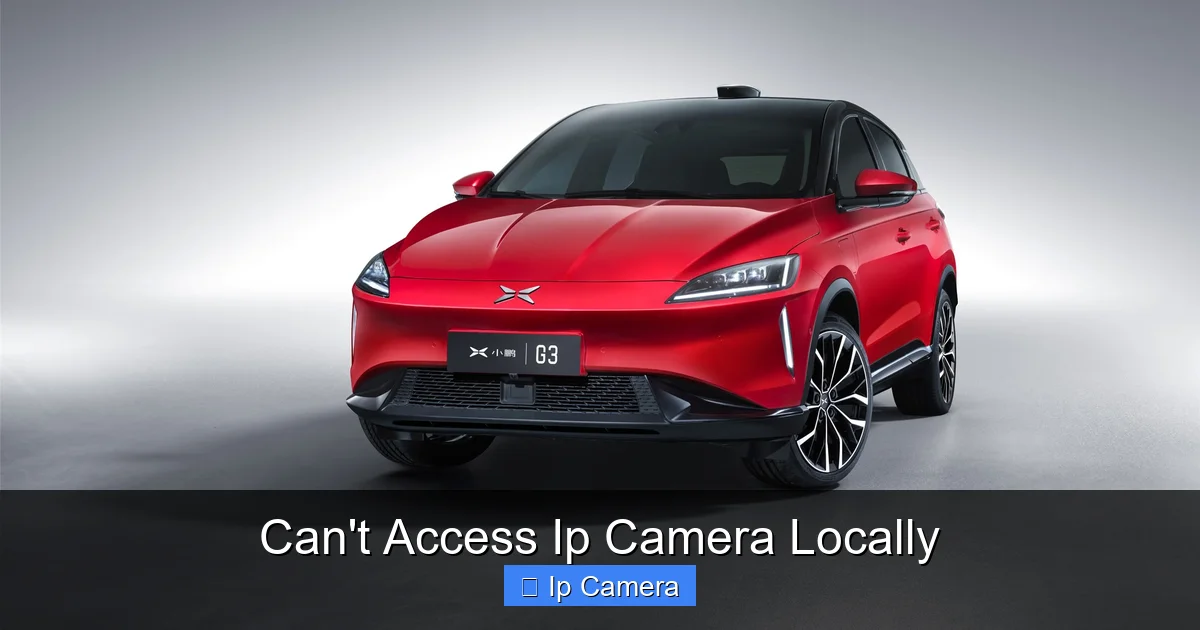 Can't Access Ip Camera Locally