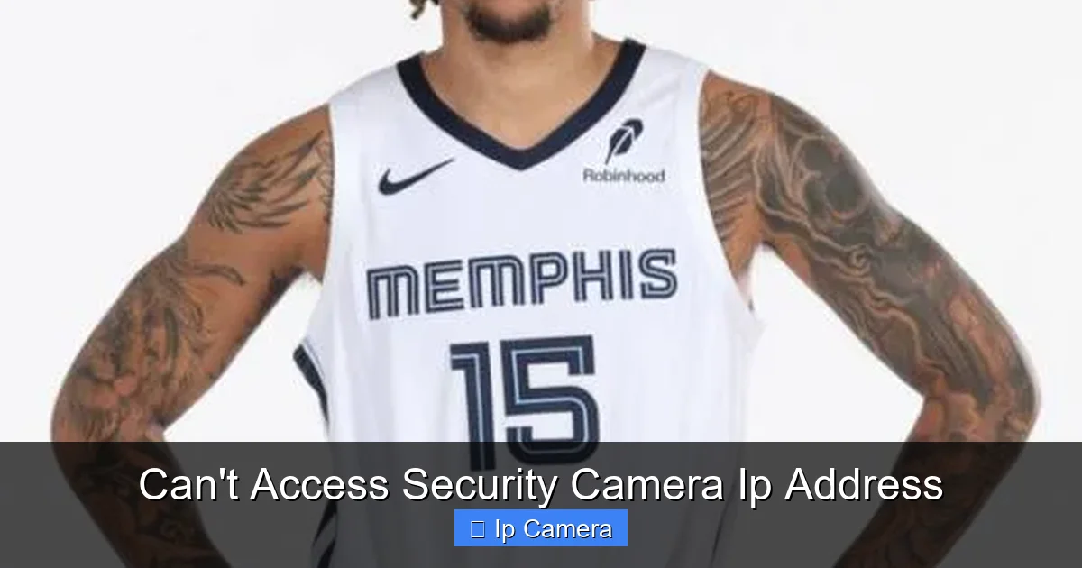 Can't Access Security Camera Ip Address