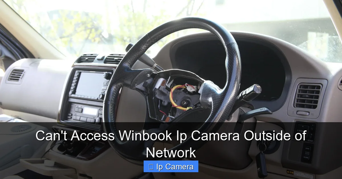 Can't Access Winbook Ip Camera Outside of Network