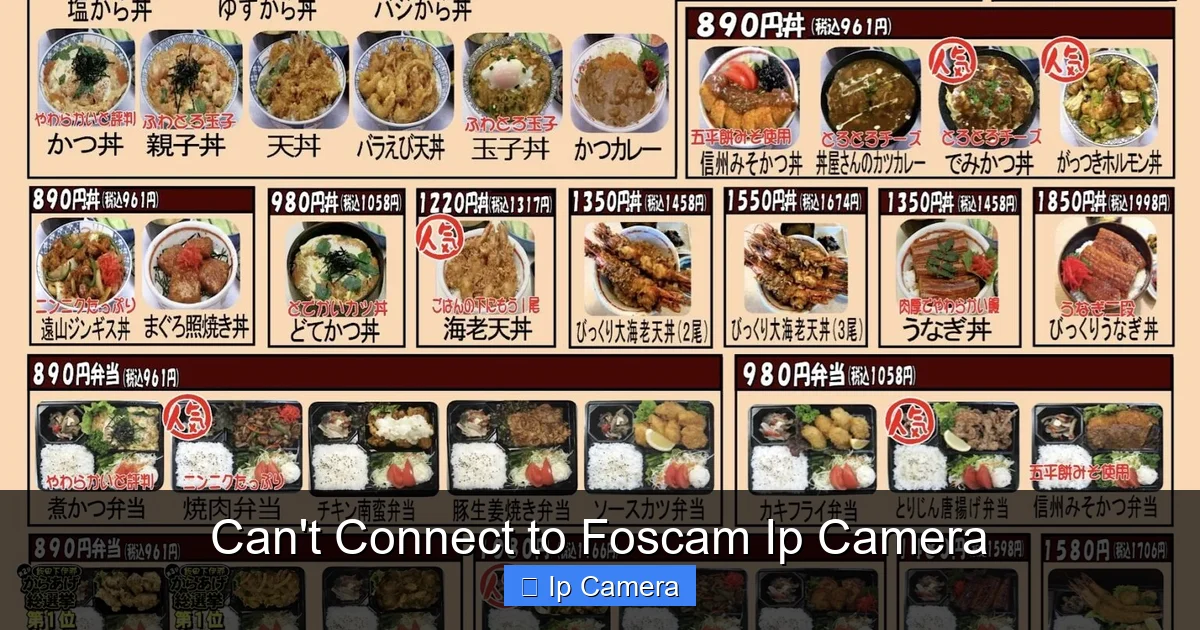 Can't Connect to Foscam Ip Camera