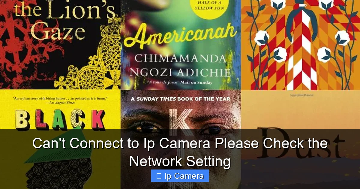 Can't Connect to Ip Camera Please Check the Network Setting
